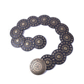 NEW RETRO FASHION RIVET EYELET DISC BELT_CWABE0488