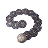 NEW RETRO FASHION RIVET EYELET DISC BELT_CWABE0488