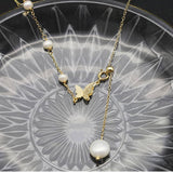 Womens High-End Natural Pearl Necklace