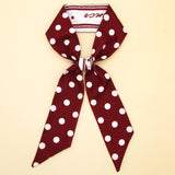 FLORAL LETTER SCARF HAIR TIE RIBBON_CWASC0065