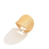 MINIMALIST ELASTIC ADJUSTMENT FLOWER ALLOY RING_CWMM3228