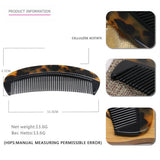 NOTANGLE HORN COMB ACETATE GRADIENT TOOTH HAIRCOMB_CWAHA4194