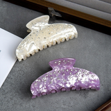 PINK RHINESTONE HAIR CLAW ELEGANT INS LUXURY CLIP_CWAHA2635