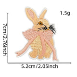 CUTE SOLID COLOR CARTOON BOW EMBROIDERED PATCH_CWMM4027