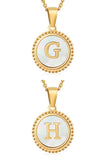 SIMPLE ROUND ALPHABET INITIALS PENDANT NECKLACE_CWAJE215