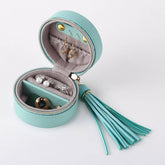 ROUND MINI TRAVEL PORTABLE JEWELRY STORAGE BOX_CWAJE1543
