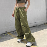 Trendy Low Waist Casual Wide-Leg Cargo Pants