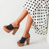 Women High Heels With Thick Heels And Half Heels