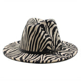 FASHION STRIPED WOOLEN HAT JAZZ HAT FELT HAT_CWAH2566