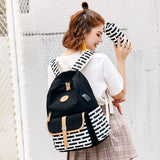 CANVAS BACKPACKS FOR SCHOOL 2PCS USB SET_CWAB5494