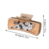 Retro Western Cowboy Faux Leather Hair Claw Clip_Cwaha07437