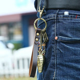 RETRO CUTE ALLOY CARROT LEATHER KEYCHAIN_CWMM4787