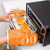 KITCHEN TWO PIECE BAKING SCALD PROOF GLOVES_CWMM1453