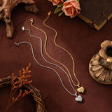 Valentines Day Heart Necklace With Zirconia_Cwmm5695