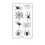 Waterproof 3D Spider Web Tattoos For Halloween_Cwmm8257