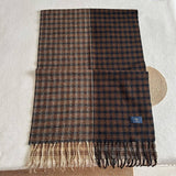 Vintage Plaid Scarf Soft Warm Winter Wrap_Cwasc2321