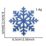 Winter Blue Christmas Graffiti Embroidered Patch_Cwmm4028