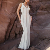 Bare Backpack Hip Knitted Beach Skirt Smock Dress_Cwdmd2856