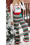Women Christmas Snowflake Printing Jumpsuit_Cwsjs0163