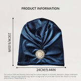 NOBLE RETRO FLANNEL RHINESTONE SUNFLOWER HEADSCARF_CWASC2443