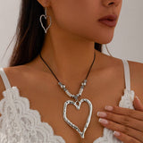 PERSONALIZED POINTED LEATHER WAX THREAD NECKLACE_CWMM3190