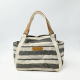 STRIPE PATTERNED DANDY CANVAS BAG_CWAB0518