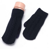 Winter Womens Cute Thick Knit Touchscreen Gloves_Cwag0271
