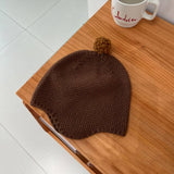 FASHIONABLE COLORFUL BALL CHILDRENS KNITTED HAT_CWAH2925