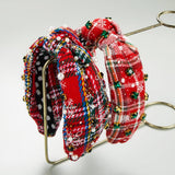 Christmas Series Snowflake Knotted Headband
