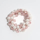 SIMPLE IMITATION PEARL CRYSTAL HAIR ROPE_CWAHA2202