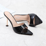 SNAKESKIN PATTERN POINTED TOE STILETTO PUMPS_CWSHS0609
