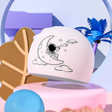 KIDS SILICONE SWIM CAP CARTOON FOR BOYS GIRLS_CWMM6782