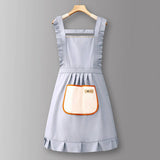 HOUNDSTOOTH SOLID COLOR WATERPROOF WORK APRON_CWMM6792