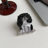 Cartoon Dog Acetate Hair Claw Clip For Girls_Cwaha5780