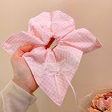 LACE BOW SQUARE SCARF HAIRBAND HAIR ACCESSORY_CWAHA3705