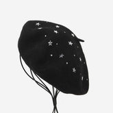 FIVE POINTED STAR HOT DIAMOND FASHION BERET_CWAH1930