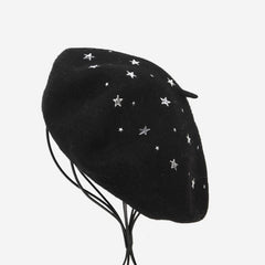 FIVE POINTED STAR HOT DIAMOND FASHION BERET_CWAH1930