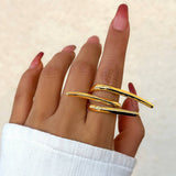 SIMPLE ASYMMETRICAL STATEMENT FRENCH RING_CWAJE1926