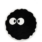 CUTE SOOT PLUSH ROUND RUG CARTOON FLOOR MAT_CWMM7510