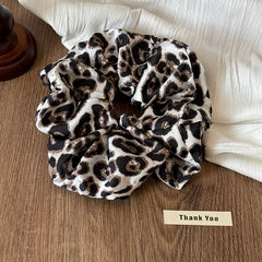 Leopard Colon Scrunchie Premium Hair Accessory