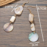 NEW SHELL BEADED PENDANT EARRINGS_CWAJE1555