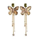 ABALONE TASSEL EARRINGS WITH DIAMOND AND ZIRCONIA_CWMM4350