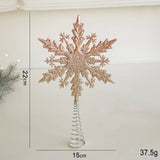 GLITTER REINDEER HOUSE CHRISTMAS TREE ORNAMENT_CWMM9747