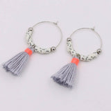 BOHEMIAN STYLE WOMENS COLORFUL TASSEL EARRINGS_CWMM3558