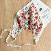 PATTERNED LACE TRIANGLE HEADSCARF_CWAHA1374