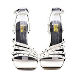 STILETTO SQUARE TOE HIGH HEELS WITH RIVETS_CWSHS0608