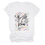 Womens Faith Tee, Be Still And Know_Cwtts1480