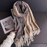 Colorblock Cashmere Feel Soft Warm Tassel Scarf_Cwasc03242