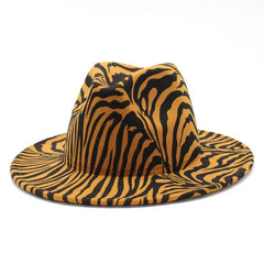 FASHION WIDE BRIM WOOLEN HAT FLAT BRIM JAZZ HAT_CWAH2602
