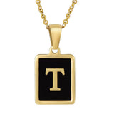 18K STAINLESS STEEL SQUARE 26 LETTER NECKLACE_CWAJE0679